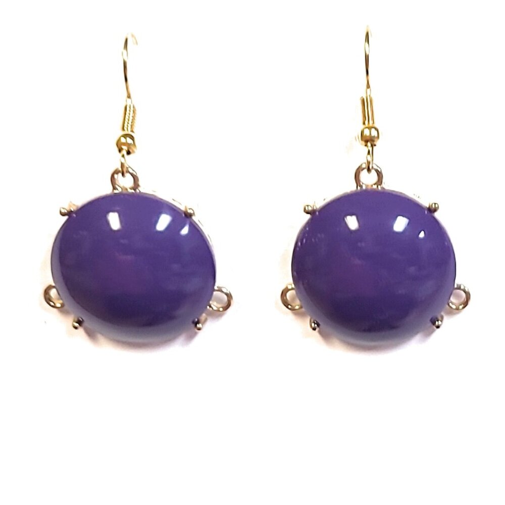 Purple Large Bubble Earrings